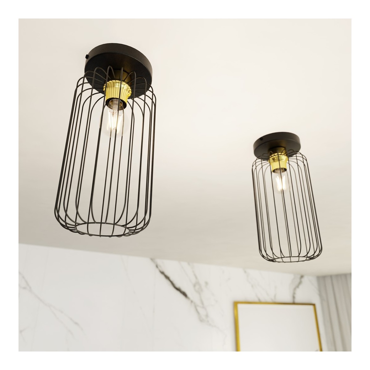 Emibig BARN 1 BL GOLD EM1366/1 kolor złoty z kategorii lampy sufitowe