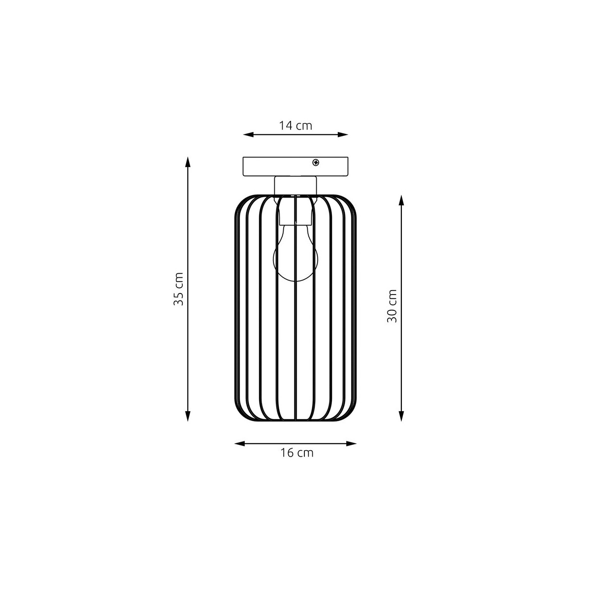 Emibig BARN 1 BL GOLD EM1366/1 kolor złoty z kategorii lampy sufitowe