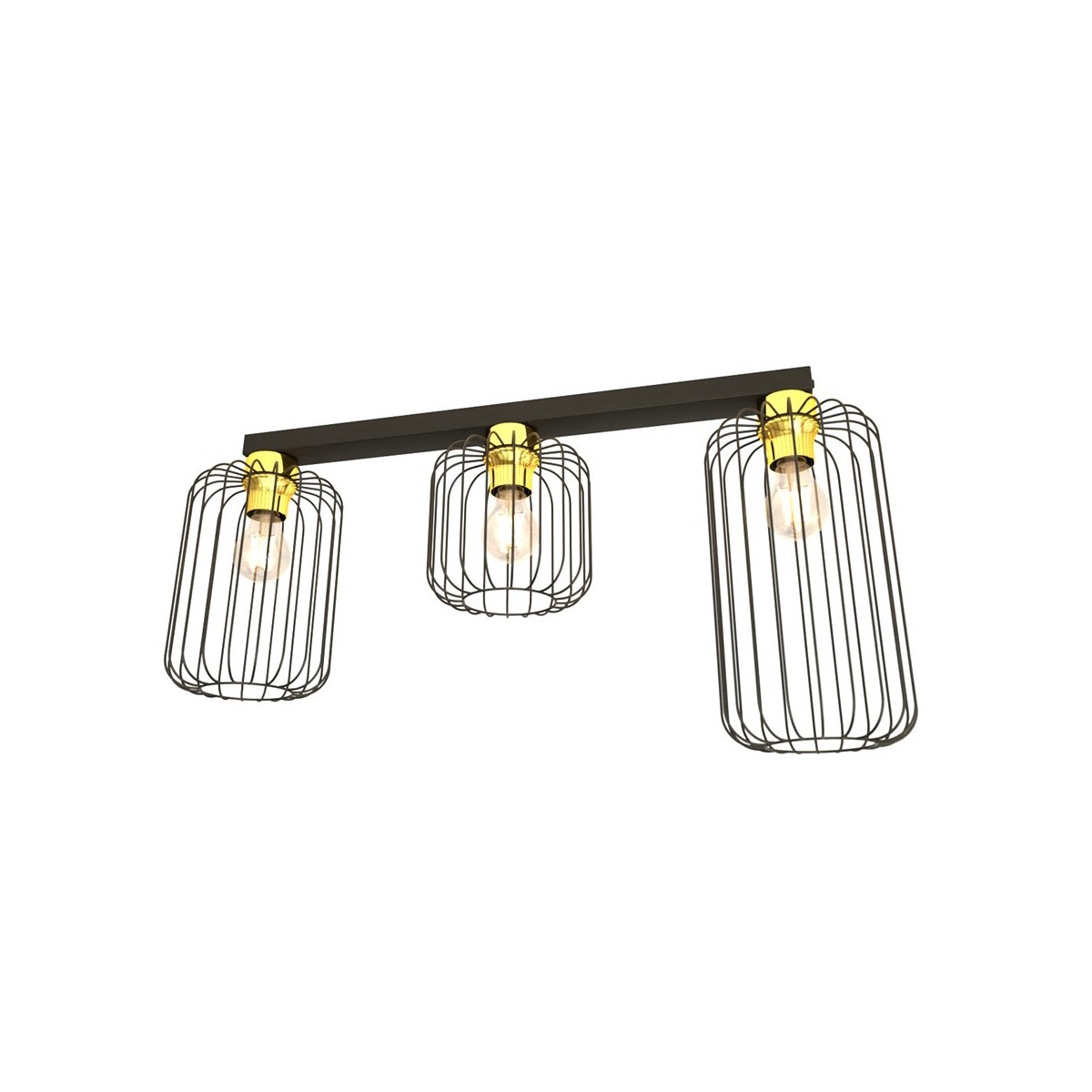 Emibig BARN 3 BL GOLD EM1366/3 kolor złoty z kategorii lampy sufitowe