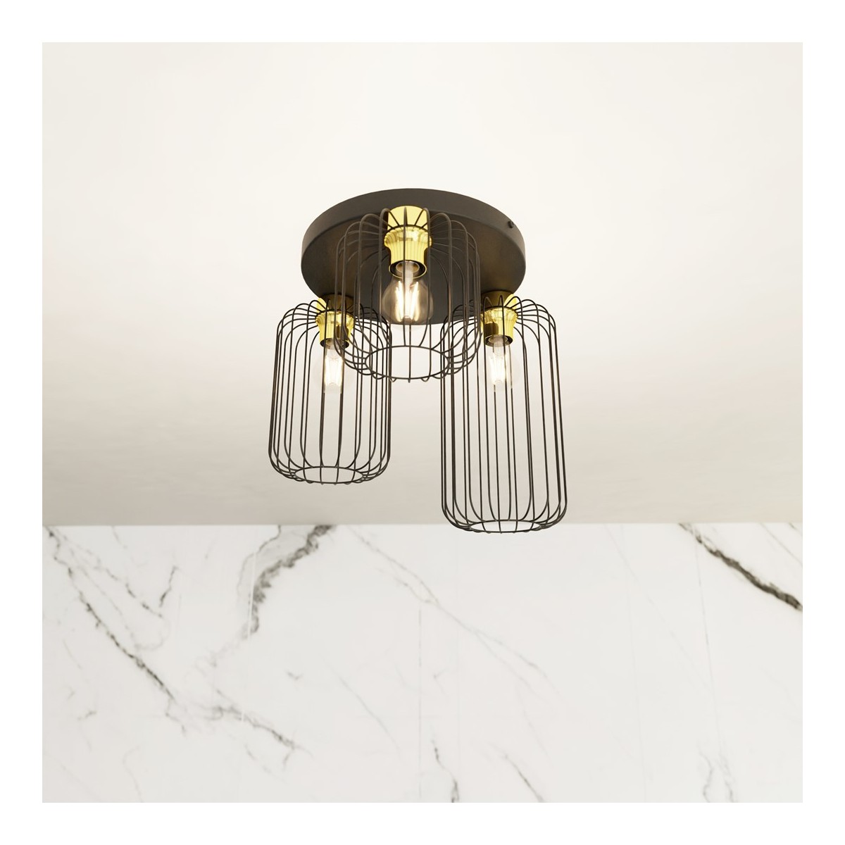 Emibig BARN 3PREM BL GOLD EM1366/3PREM kolor złoty z kategorii lampy sufitowe