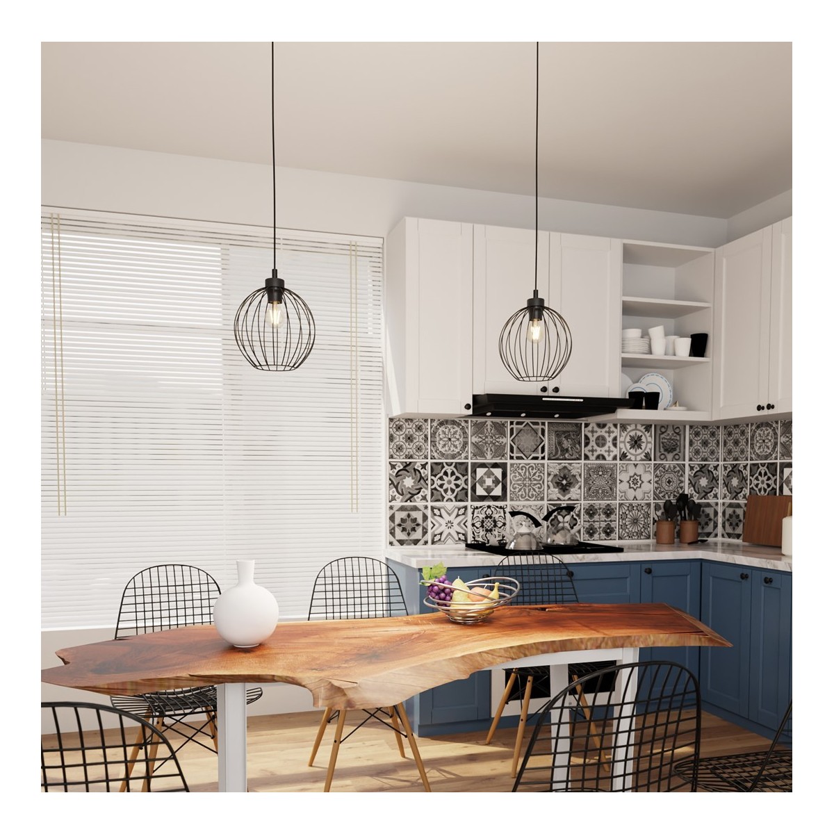 Emibig NANDO 1 BL EM1369/1 kolor czarny z kategorii lampy wiszące