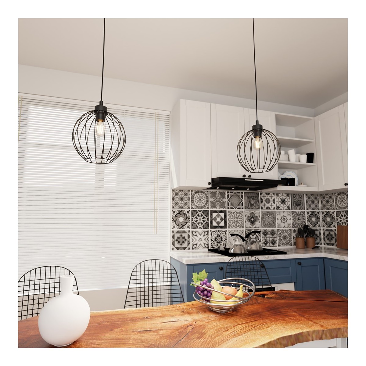 Emibig NANDO 1 BL EM1369/1 kolor czarny z kategorii lampy wiszące