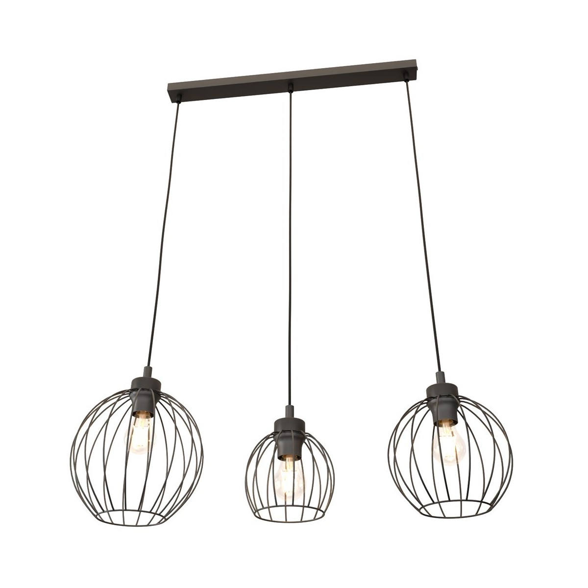 Emibig NANDO 3 BL EM1369/3 kolor czarny z kategorii lampy wiszące