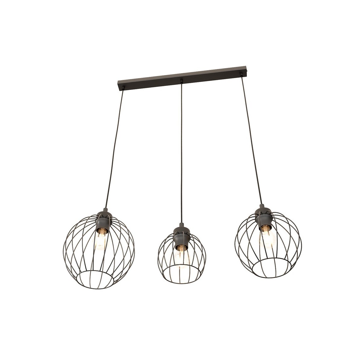 Emibig NANDO 3 BL EM1369/3 kolor czarny z kategorii lampy wiszące