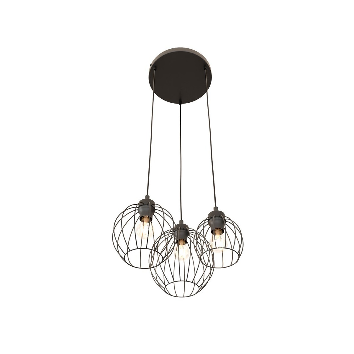 Emibig NANDO 3PREM BL EM1369/3PREM kolor czarny z kategorii lampy wiszące