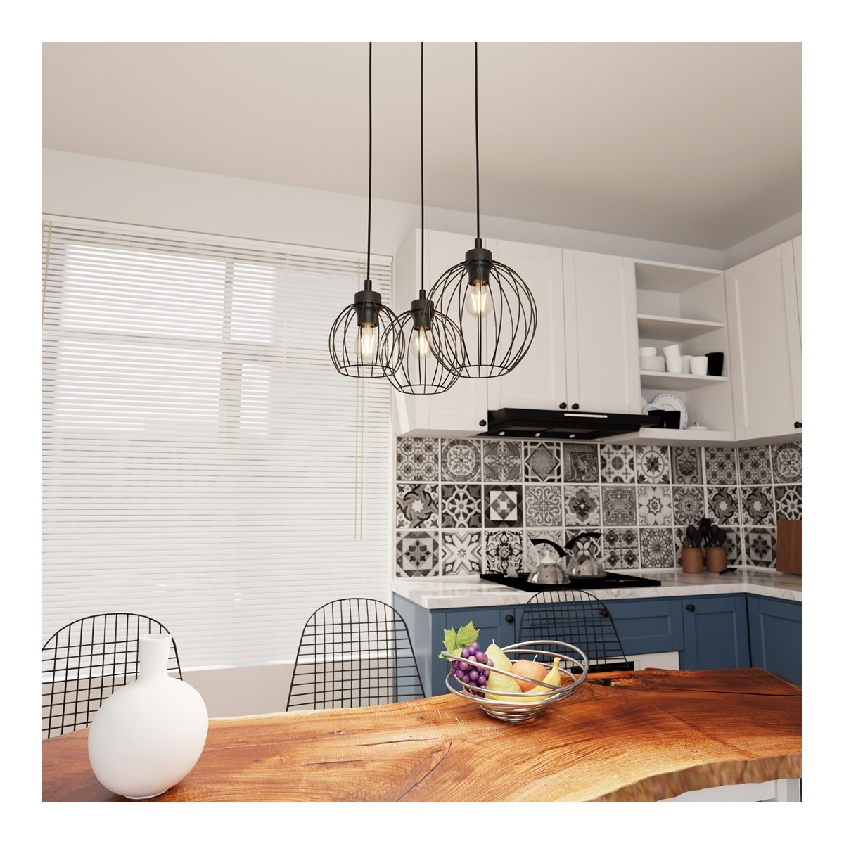 Emibig NANDO 3PREM BL EM1369/3PREM kolor czarny z kategorii lampy wiszące