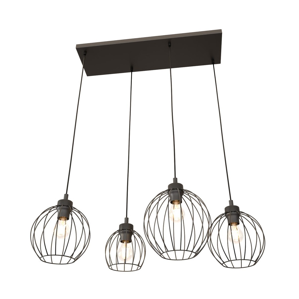 Emibig NANDO 4 BL EM1369/4 kolor czarny z kategorii lampy wiszące