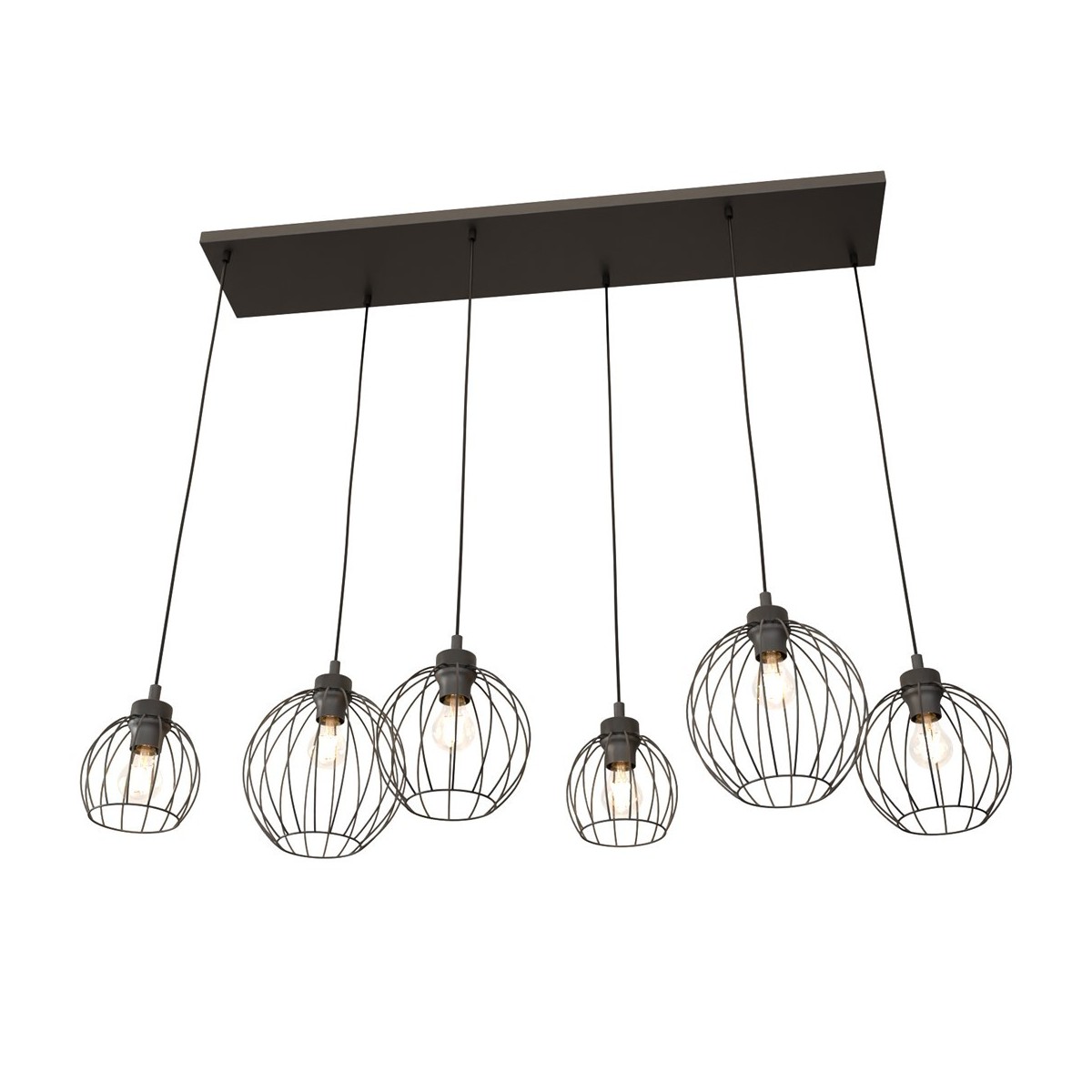 Emibig NANDO 6 BL EM1369/6 kolor czarny z kategorii lampy wiszące