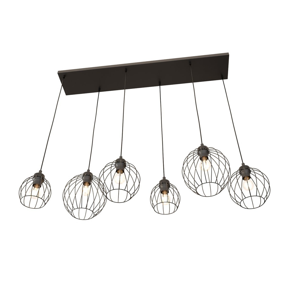 Emibig NANDO 6 BL EM1369/6 kolor czarny z kategorii lampy wiszące