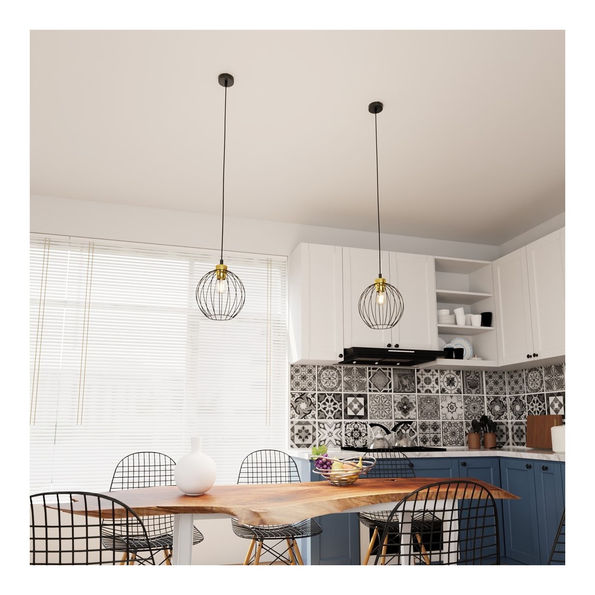 Emibig NANDO 1 BL GOLD EM1368/1 kolor złoty z kategorii lampy wiszące