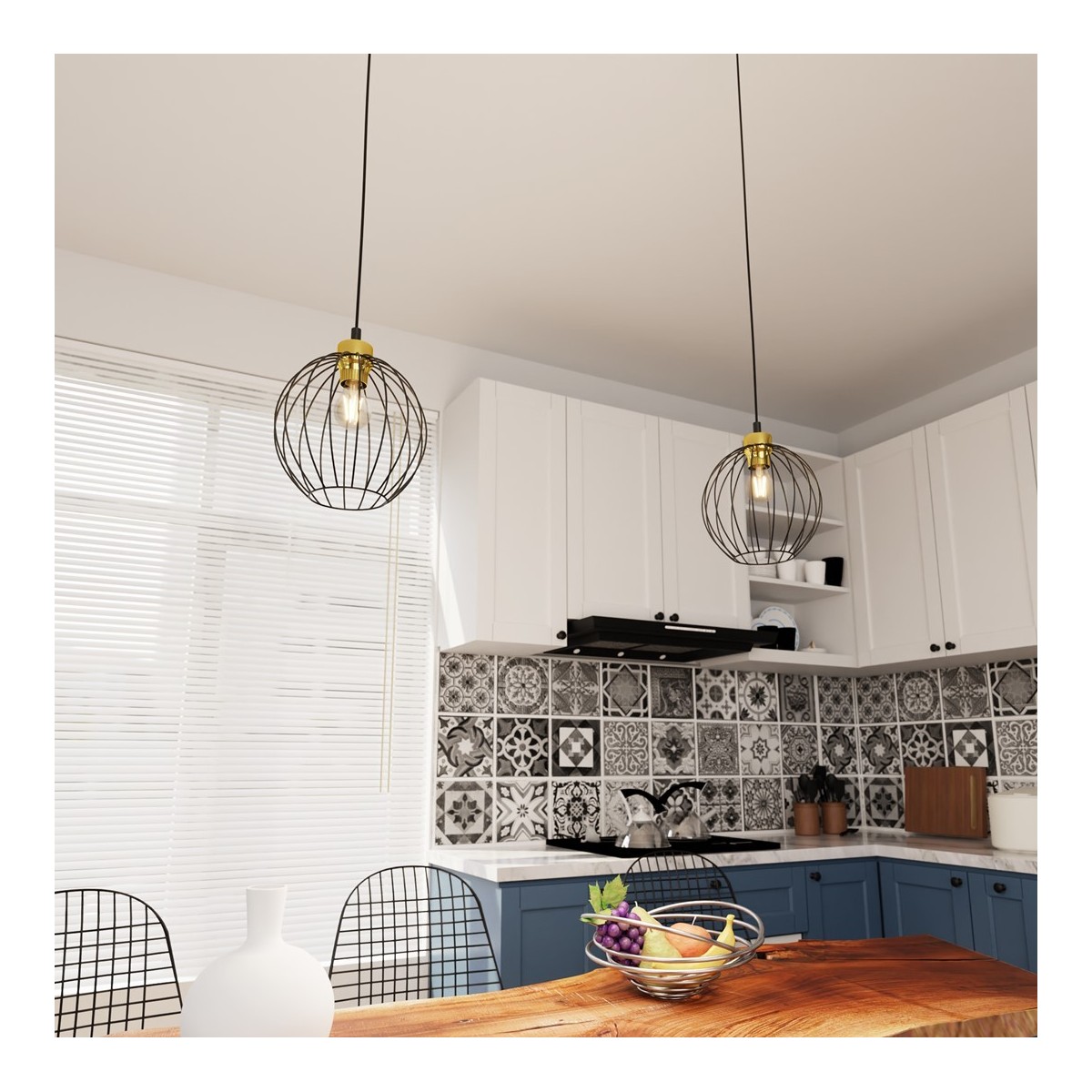 Emibig NANDO 1 BL GOLD EM1368/1 kolor złoty z kategorii lampy wiszące