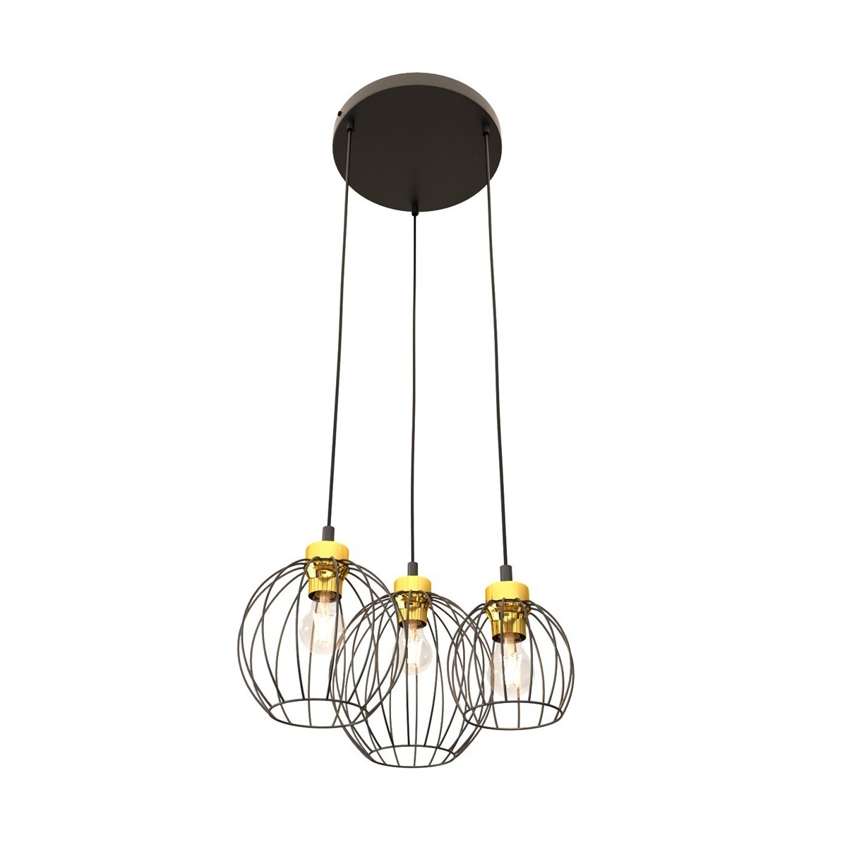 Emibig NANDO 3PREM BL GOLD EM1368/3PREM kolor złoty z kategorii lampy wiszące