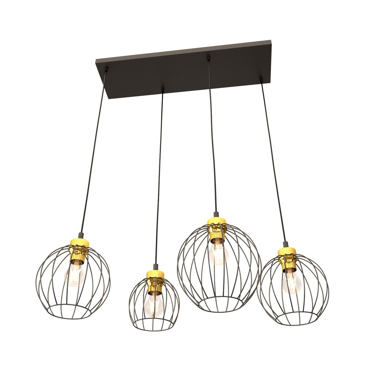 Emibig NANDO 4 BL GOLD EM1368/4 kolor złoty z kategorii lampy wiszące