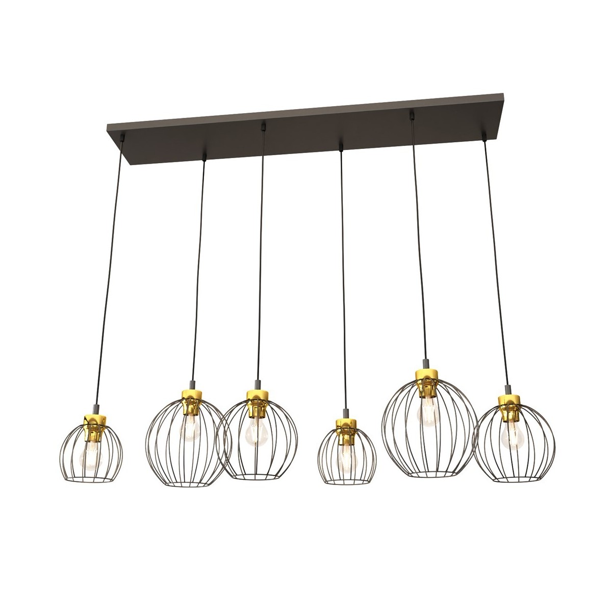 Emibig NANDO 6 BL GOLD EM1368/6 kolor złoty z kategorii lampy wiszące