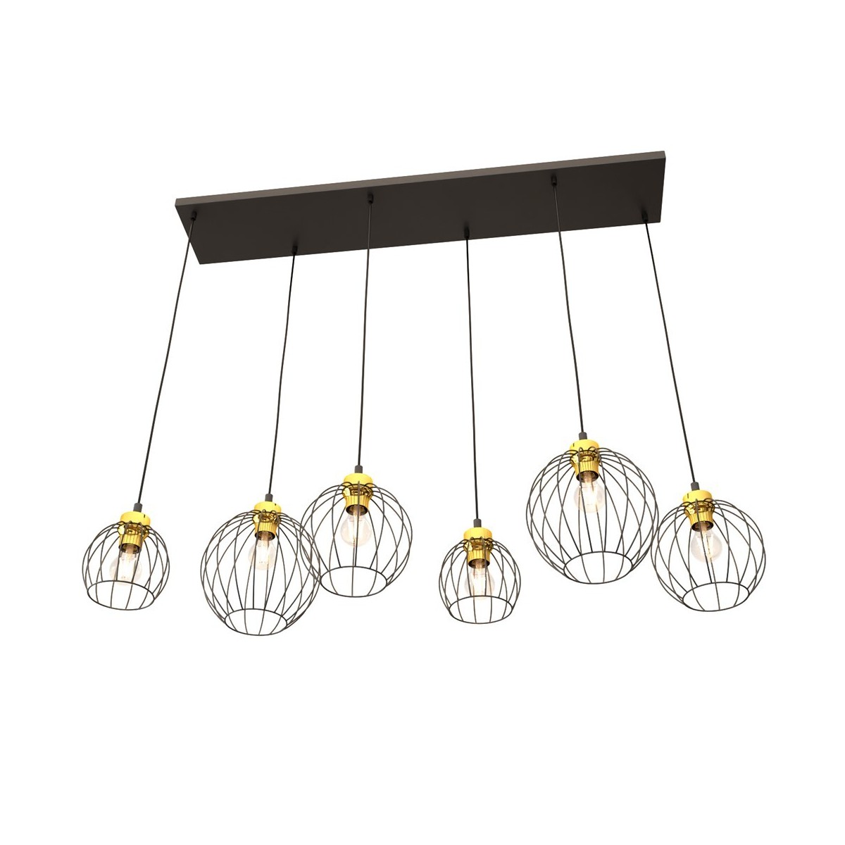 Emibig NANDO 6 BL GOLD EM1368/6 kolor złoty z kategorii lampy wiszące