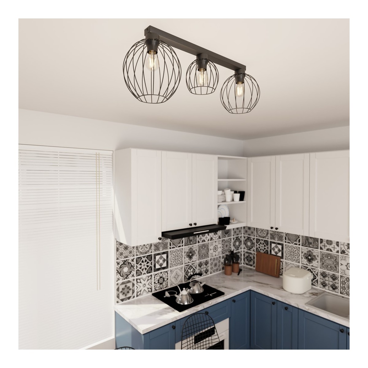 Emibig NEST 3 BL EM1371/3 kolor czarny z kategorii lampy sufitowe