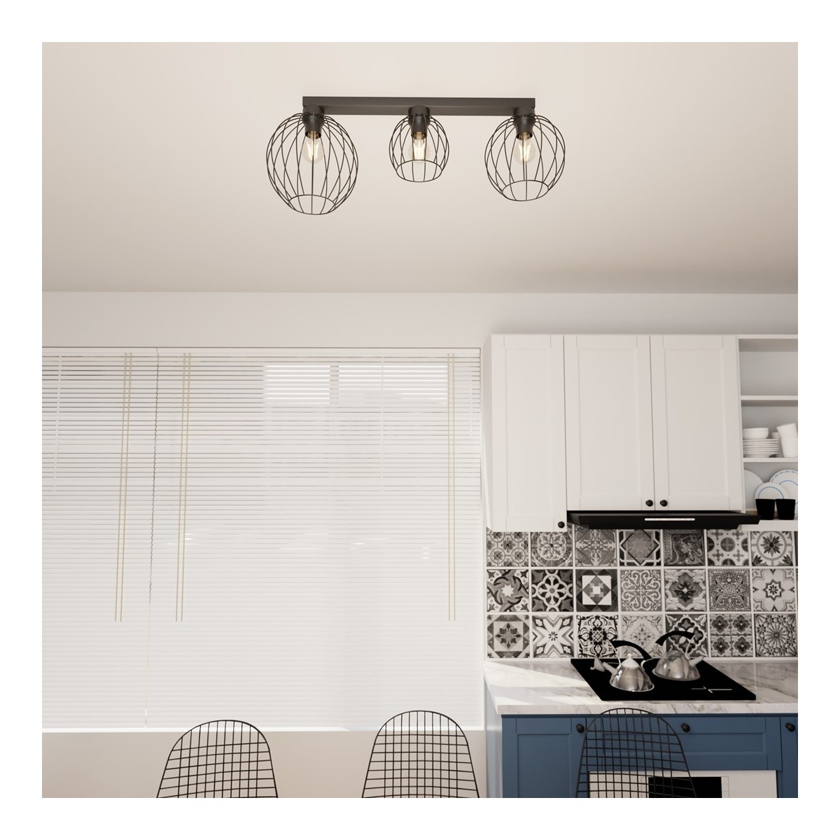 Emibig NEST 3 BL EM1371/3 kolor czarny z kategorii lampy sufitowe