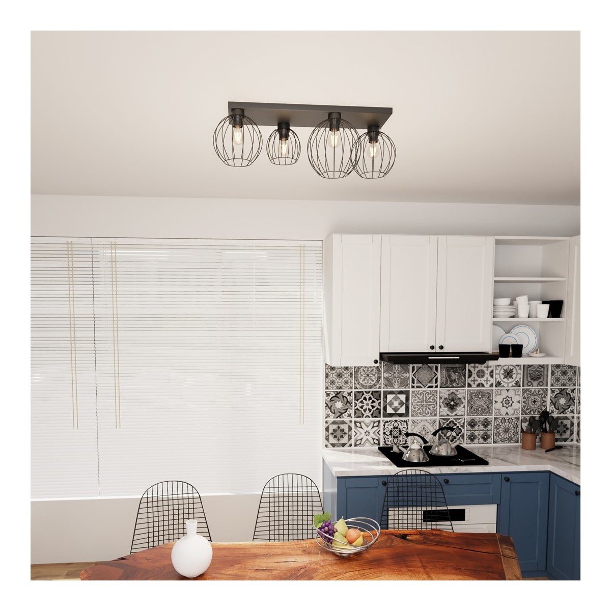 Emibig NEST 4 BL EM1371/4 kolor czarny z kategorii lampy sufitowe