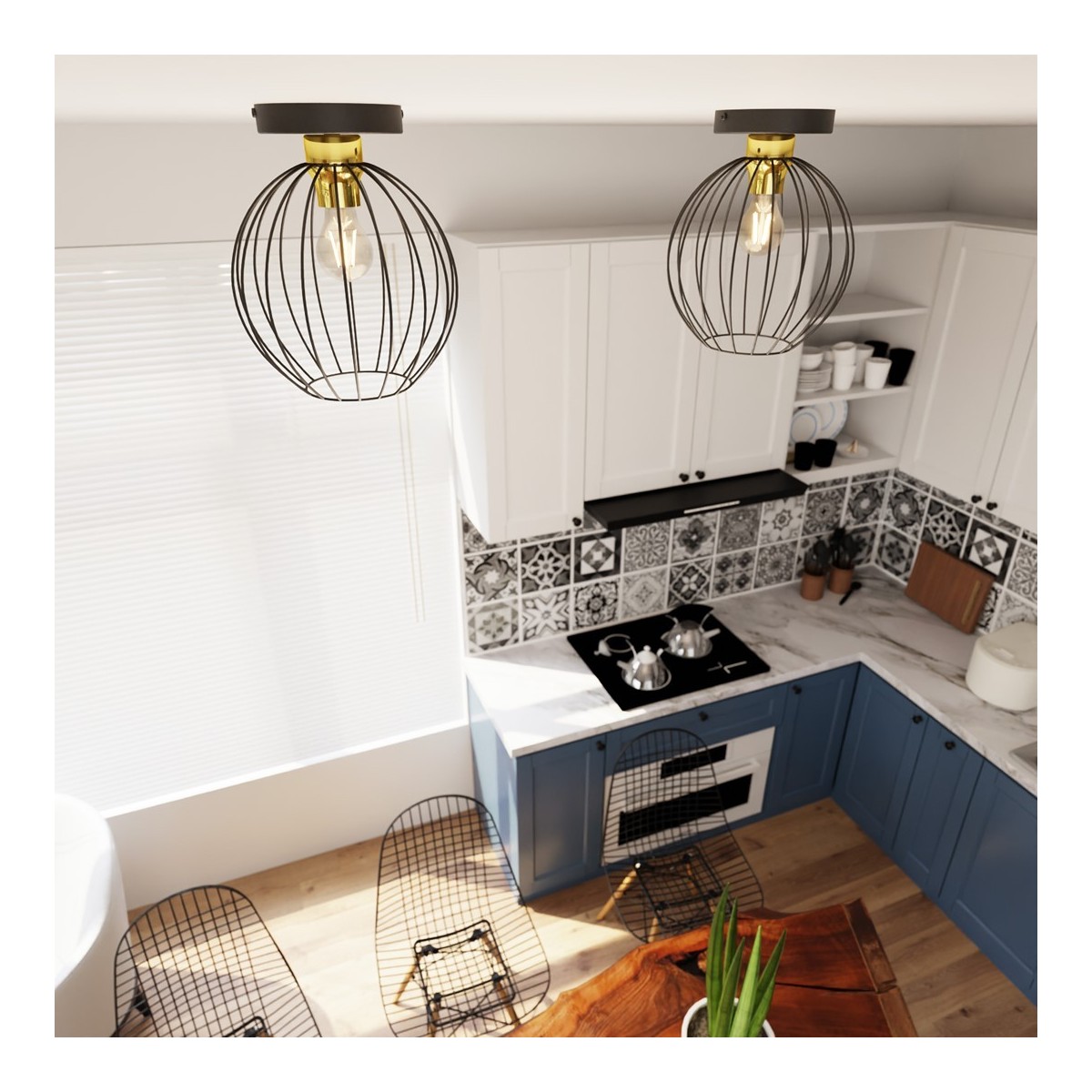 Emibig NEST 1 BL GOLD EM1370/1 kolor złoty z kategorii lampy sufitowe