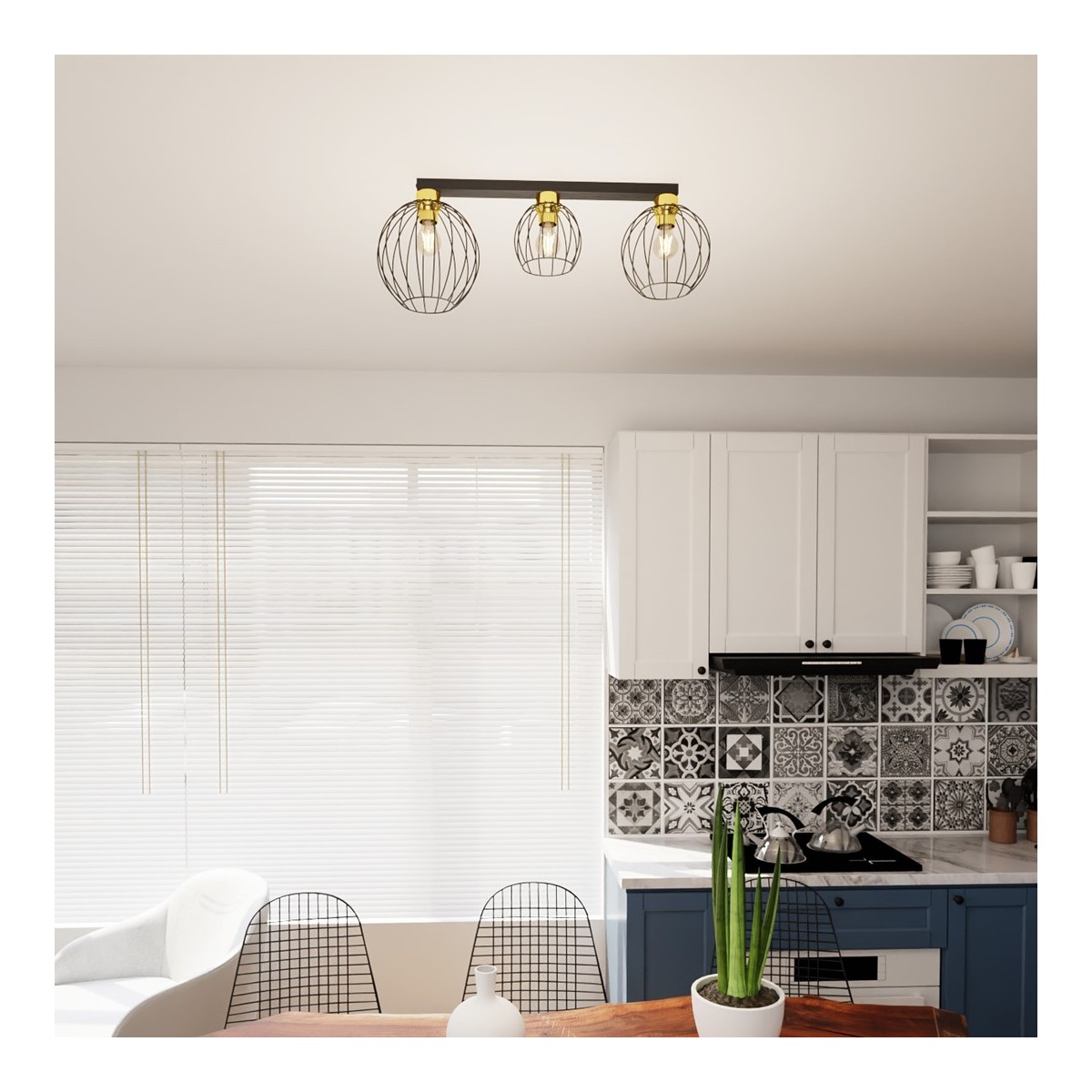 Emibig NEST 3 BL GOLD EM1370/3 kolor złoty z kategorii lampy sufitowe