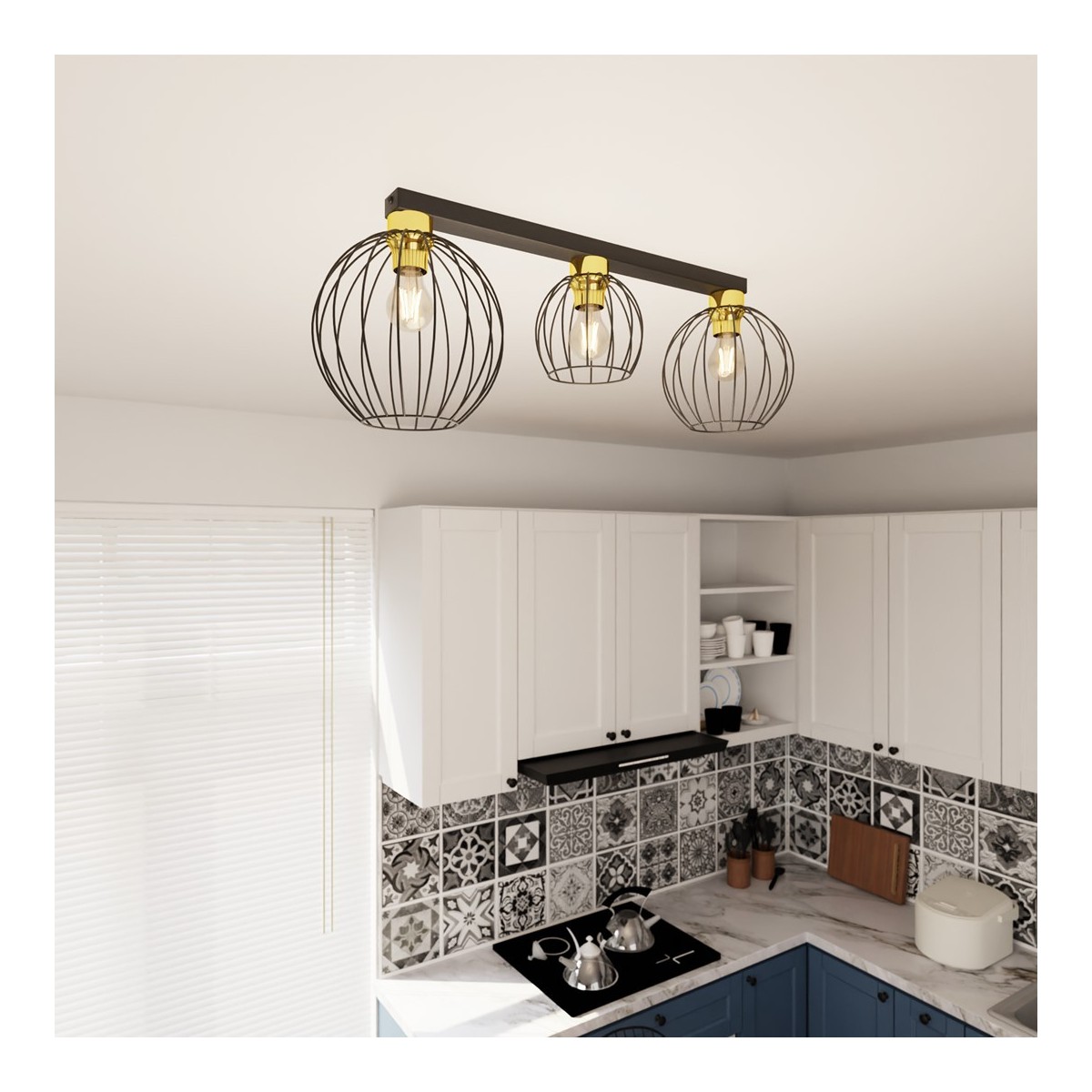 Emibig NEST 3 BL GOLD EM1370/3 kolor złoty z kategorii lampy sufitowe