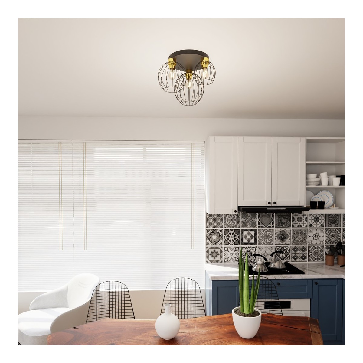 Emibig NEST 3PREM BL GOLD EM1370/3PREM kolor złoty z kategorii lampy sufitowe