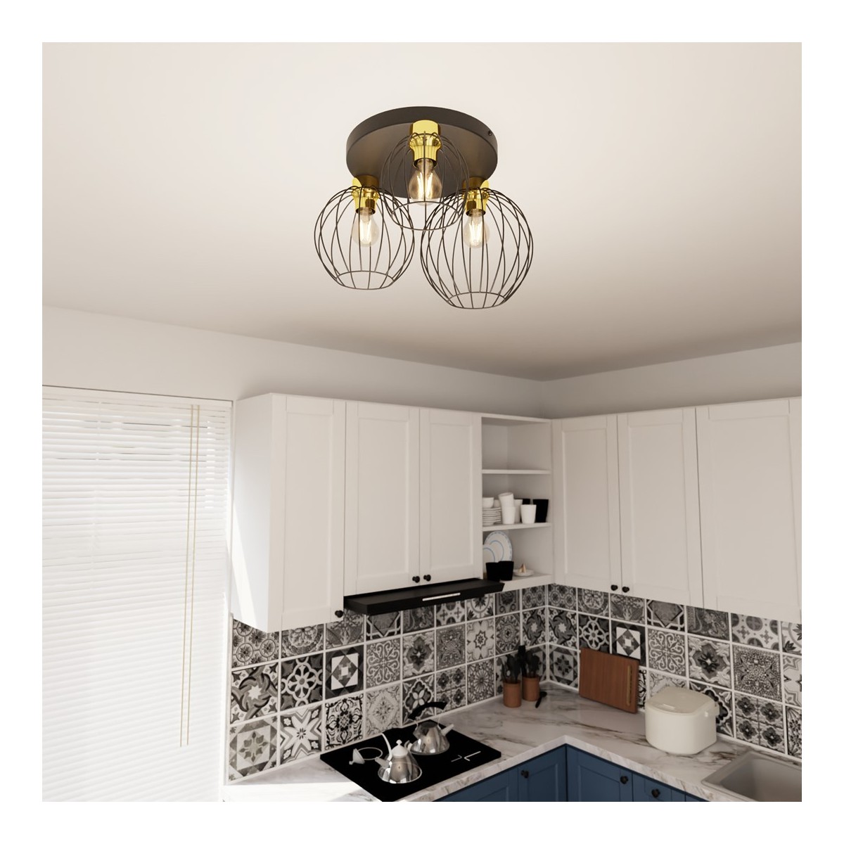 Emibig NEST 3PREM BL GOLD EM1370/3PREM kolor złoty z kategorii lampy sufitowe