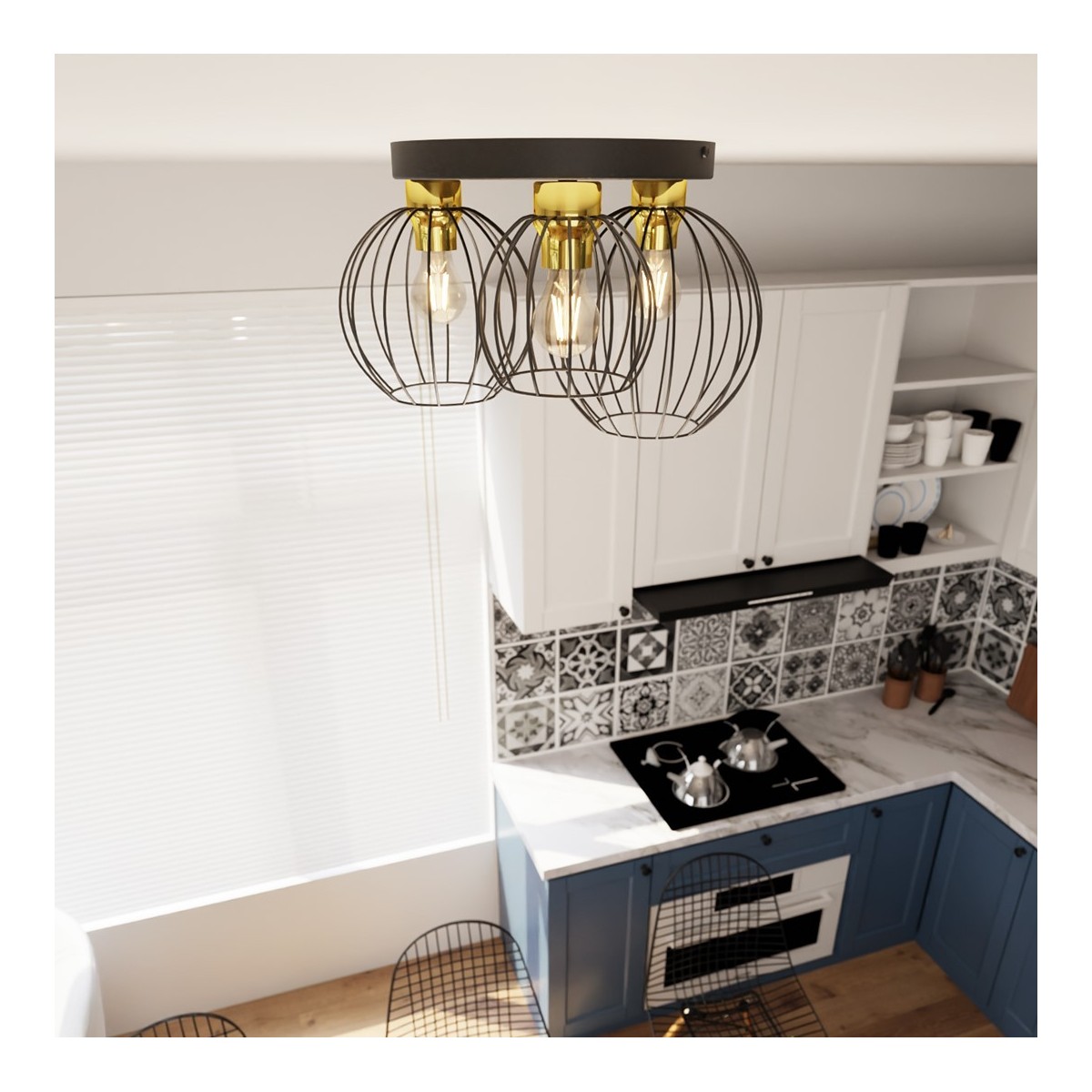 Emibig NEST 3PREM BL GOLD EM1370/3PREM kolor złoty z kategorii lampy sufitowe