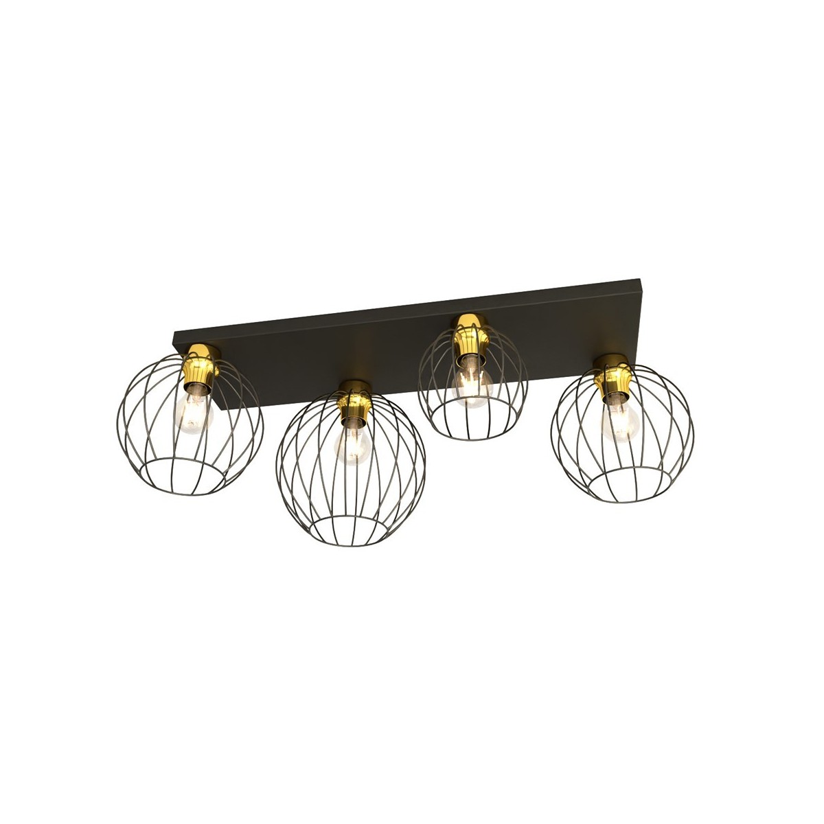 Emibig NEST 4 BL GOLD EM1370/4 kolor złoty z kategorii lampy sufitowe