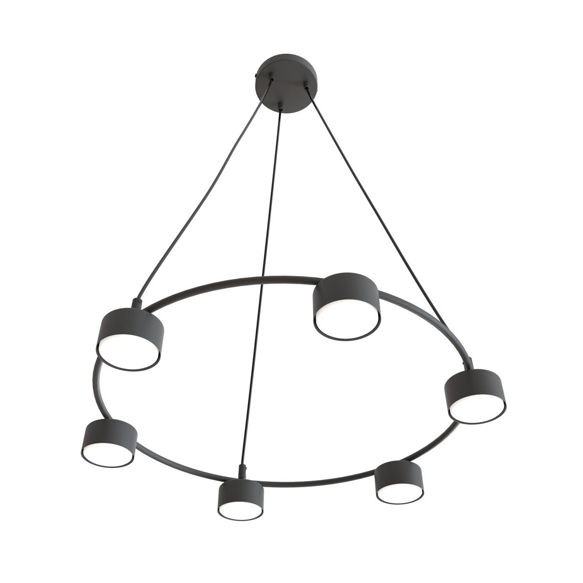 Emibig STARLIT 6 BL EM1372/6 kolor czarny z kategorii lampy wiszące