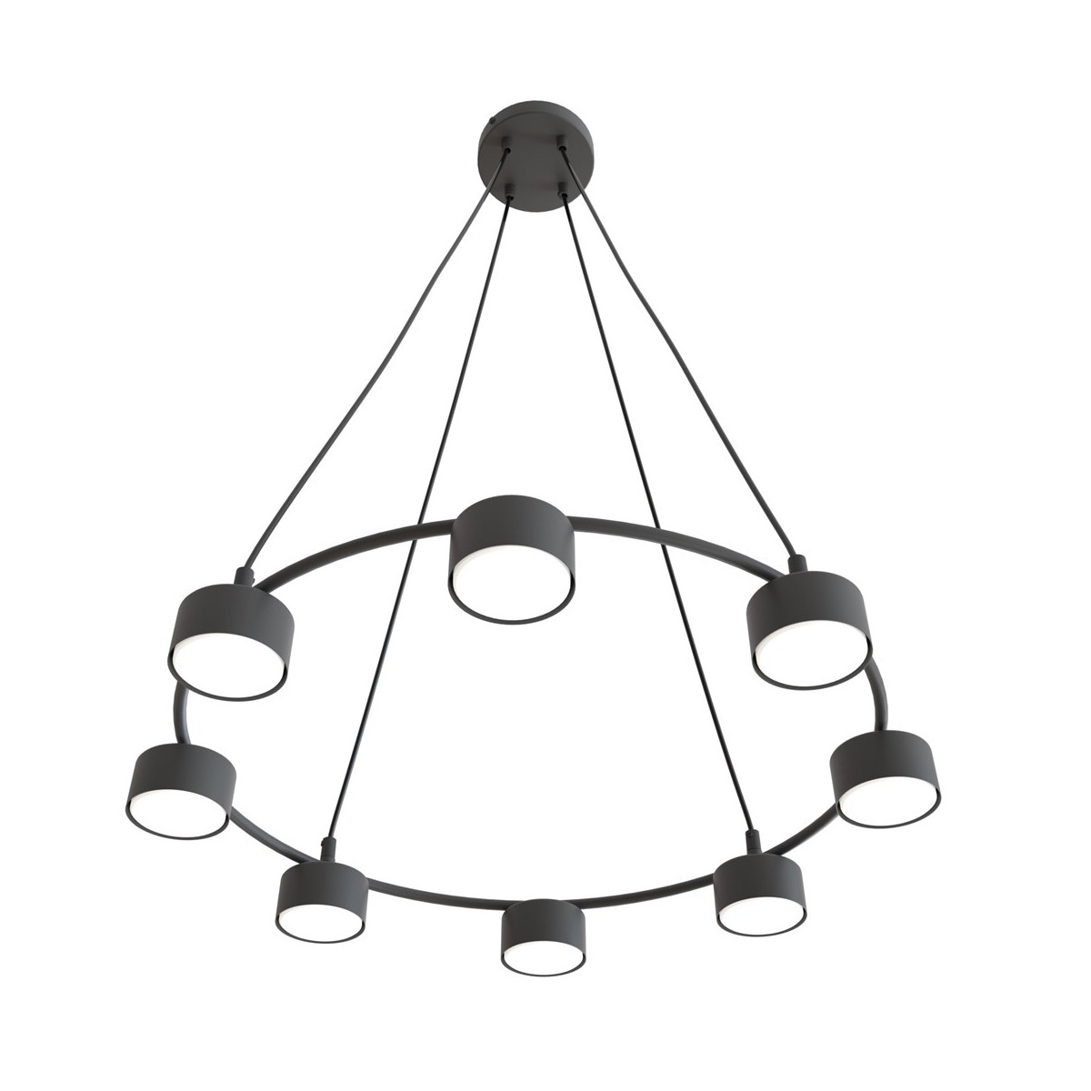 Emibig STARLIT 8 BL EM1372/8 kolor czarny z kategorii lampy wiszące