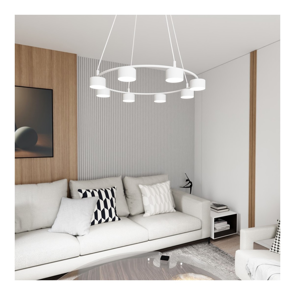 Emibig STARLIT 8 WH EM1373/8 kolor biały z kategorii lampy wiszące