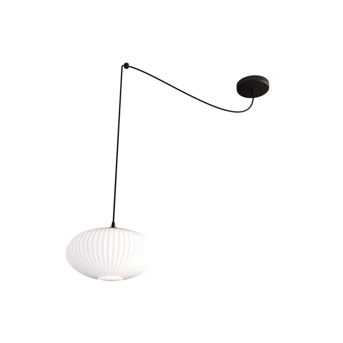 Emibig ORIGO 1 BL OPAL EM1374/1 kolor czarny z kategorii lampy wiszące