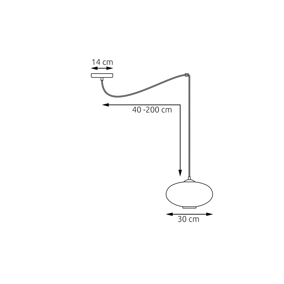 Emibig ORIGO 1 BL OPAL EM1374/1 kolor czarny z kategorii lampy wiszące