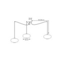 Emibig ORIGO 3 BL OPAL EM1374/3 kolor czarny z kategorii lampy wiszące