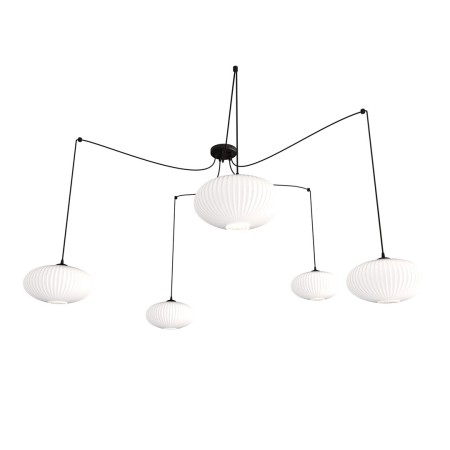 Emibig ORIGO 5 BL OPAL EM1374/5 kolor czarny z kategorii lampy wiszące