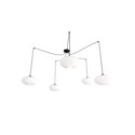Emibig ORIGO 5 BL OPAL EM1374/5 kolor czarny z kategorii lampy wiszące