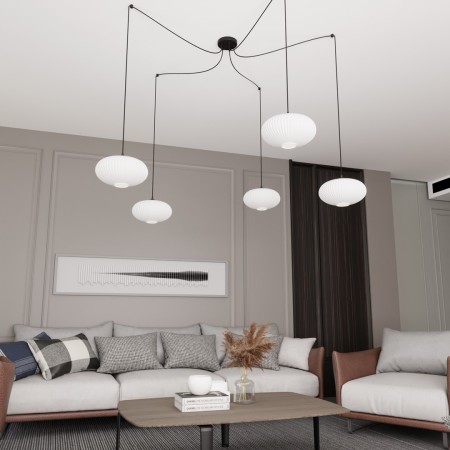 Emibig ORIGO 5 BL OPAL EM1374/5 kolor czarny z kategorii lampy wiszące