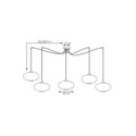 Emibig ORIGO 5 BL OPAL EM1374/5 kolor czarny z kategorii lampy wiszące