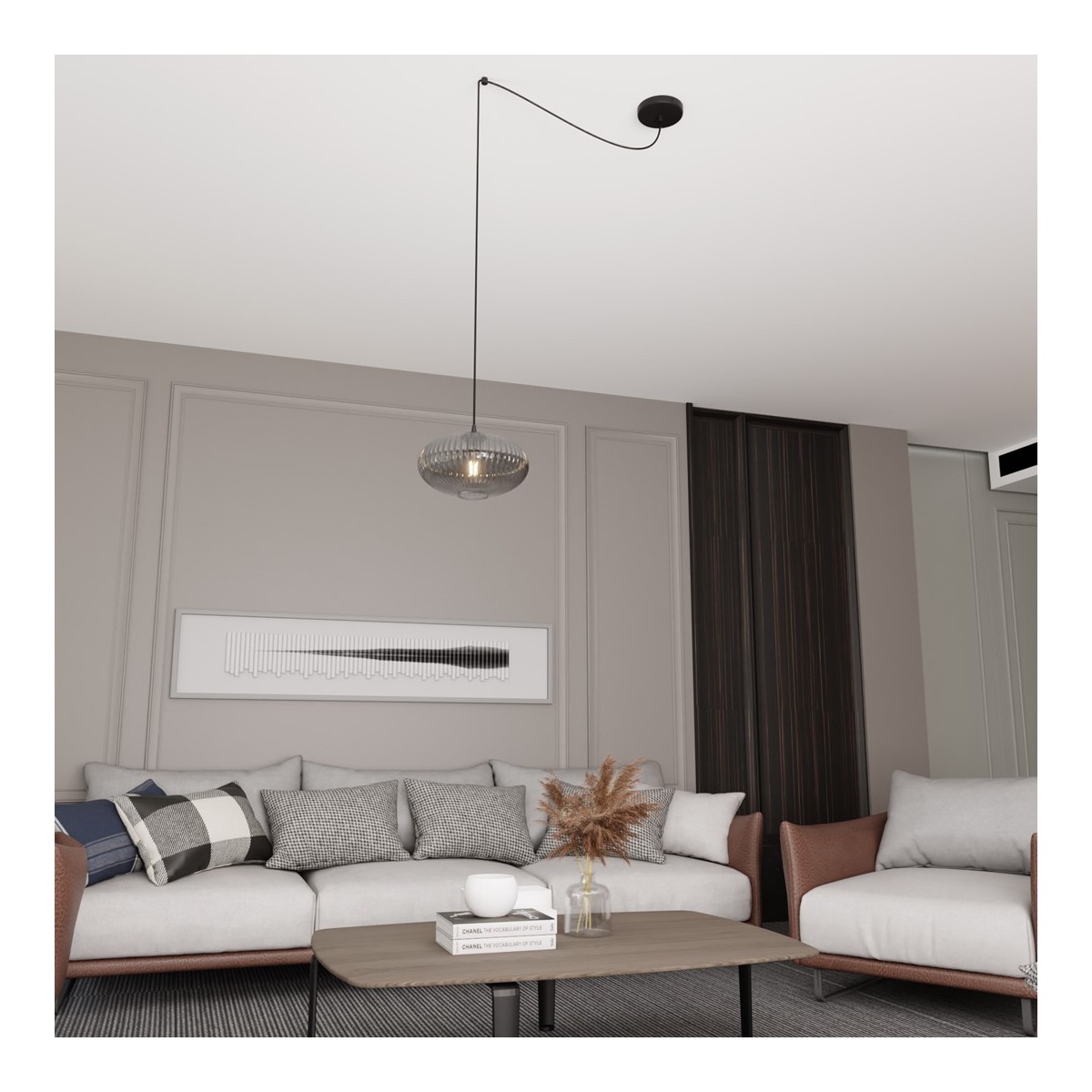 Emibig ORIGO 1 BL GRAFIT EM1375/1 kolor czarny z kategorii lampy wiszące