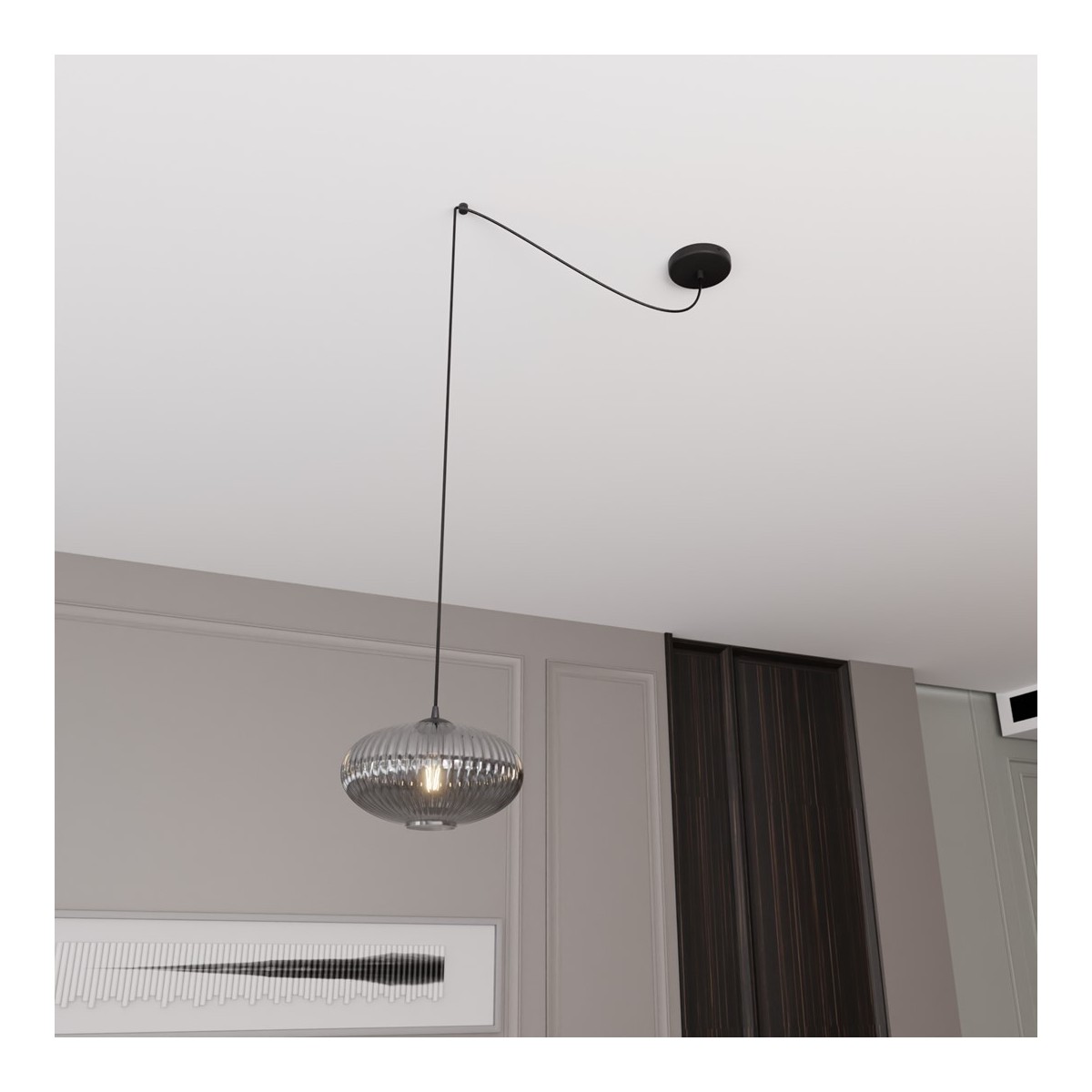 Emibig ORIGO 1 BL GRAFIT EM1375/1 kolor czarny z kategorii lampy wiszące