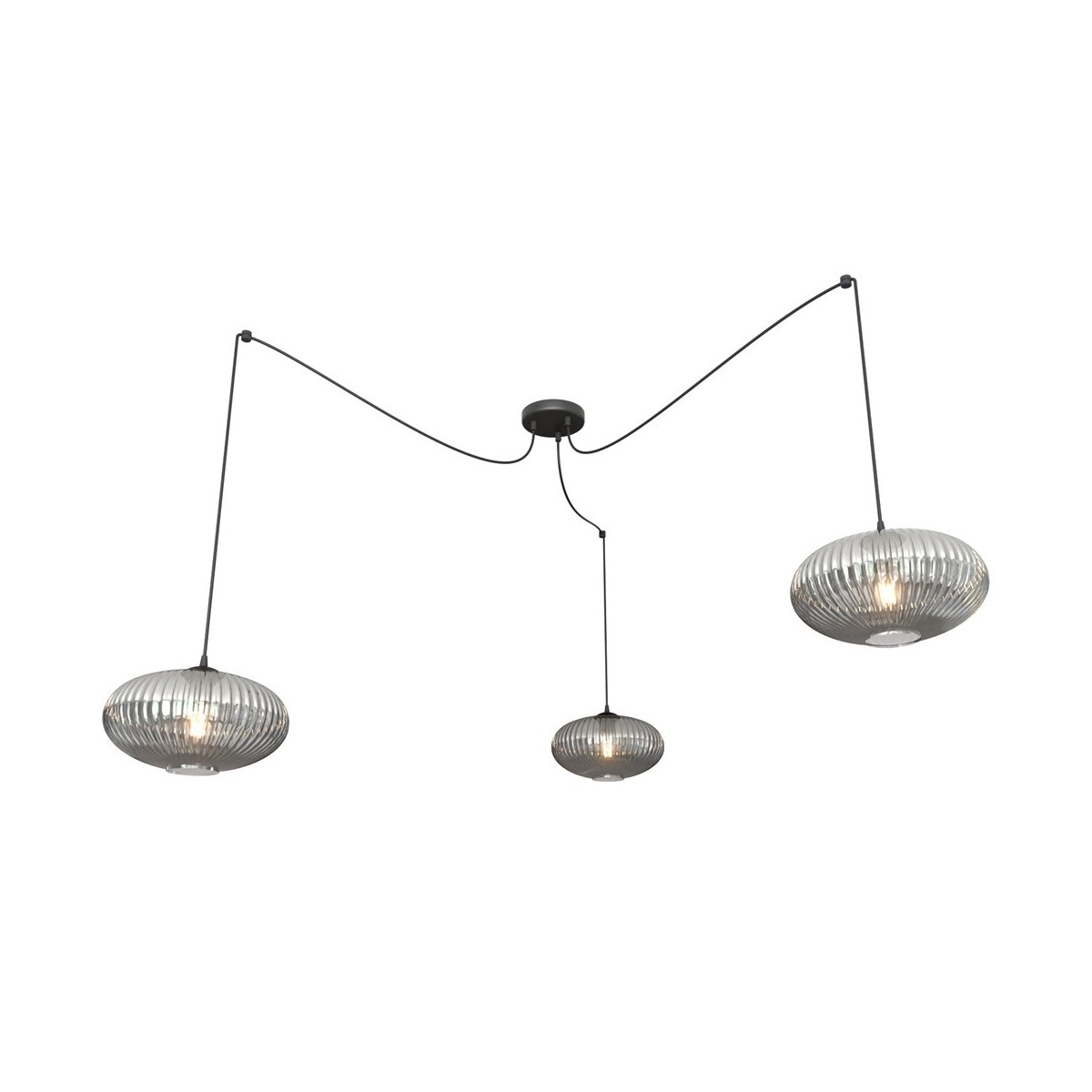 Emibig ORIGO 3 BL GRAFIT EM1375/3 kolor czarny z kategorii lampy wiszące