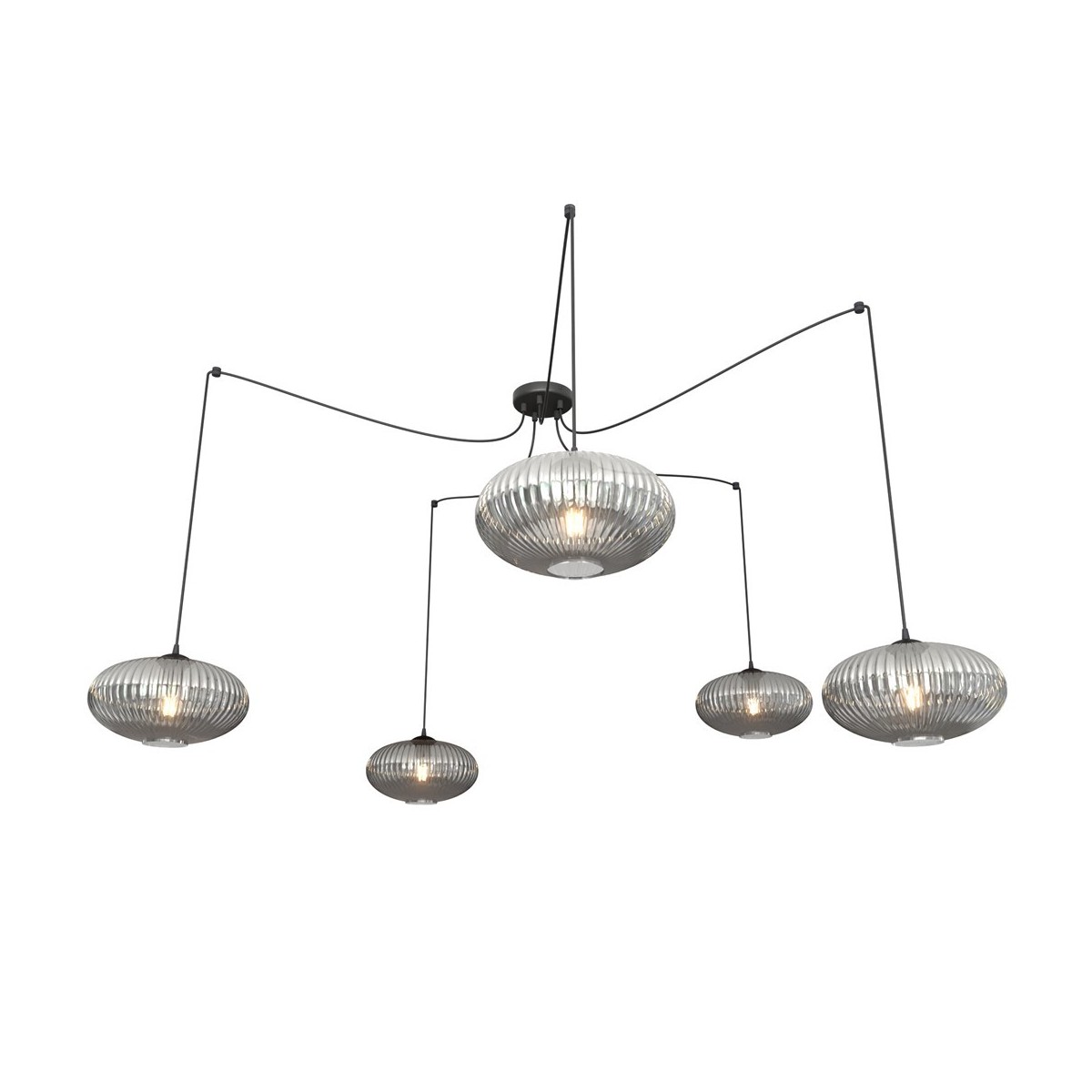 Emibig ORIGO 5 BL GRAFIT EM1375/5 kolor czarny z kategorii lampy wiszące