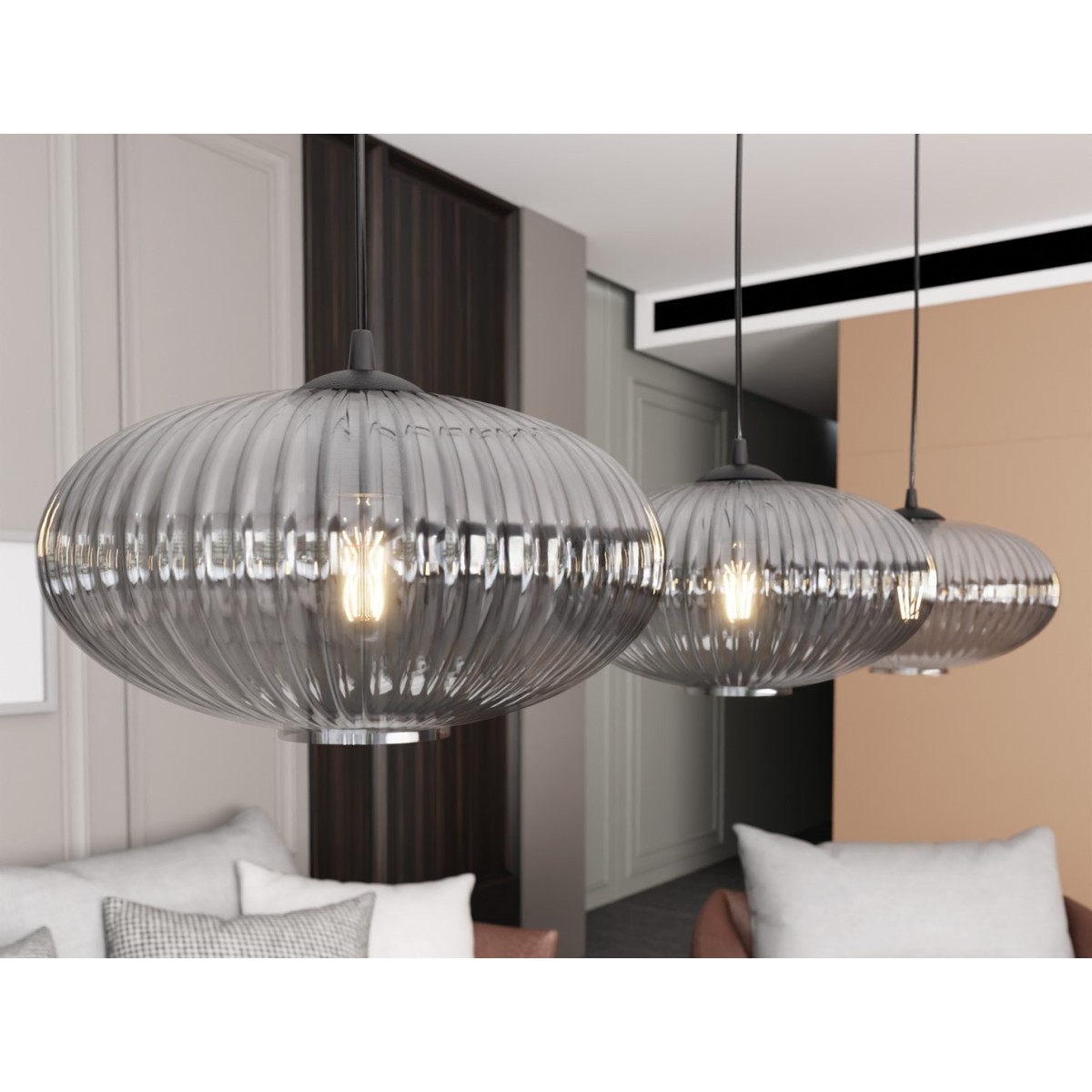 Emibig COCO 3 BL GRAFIT EM1377/3 kolor czarny z kategorii lampy wiszące