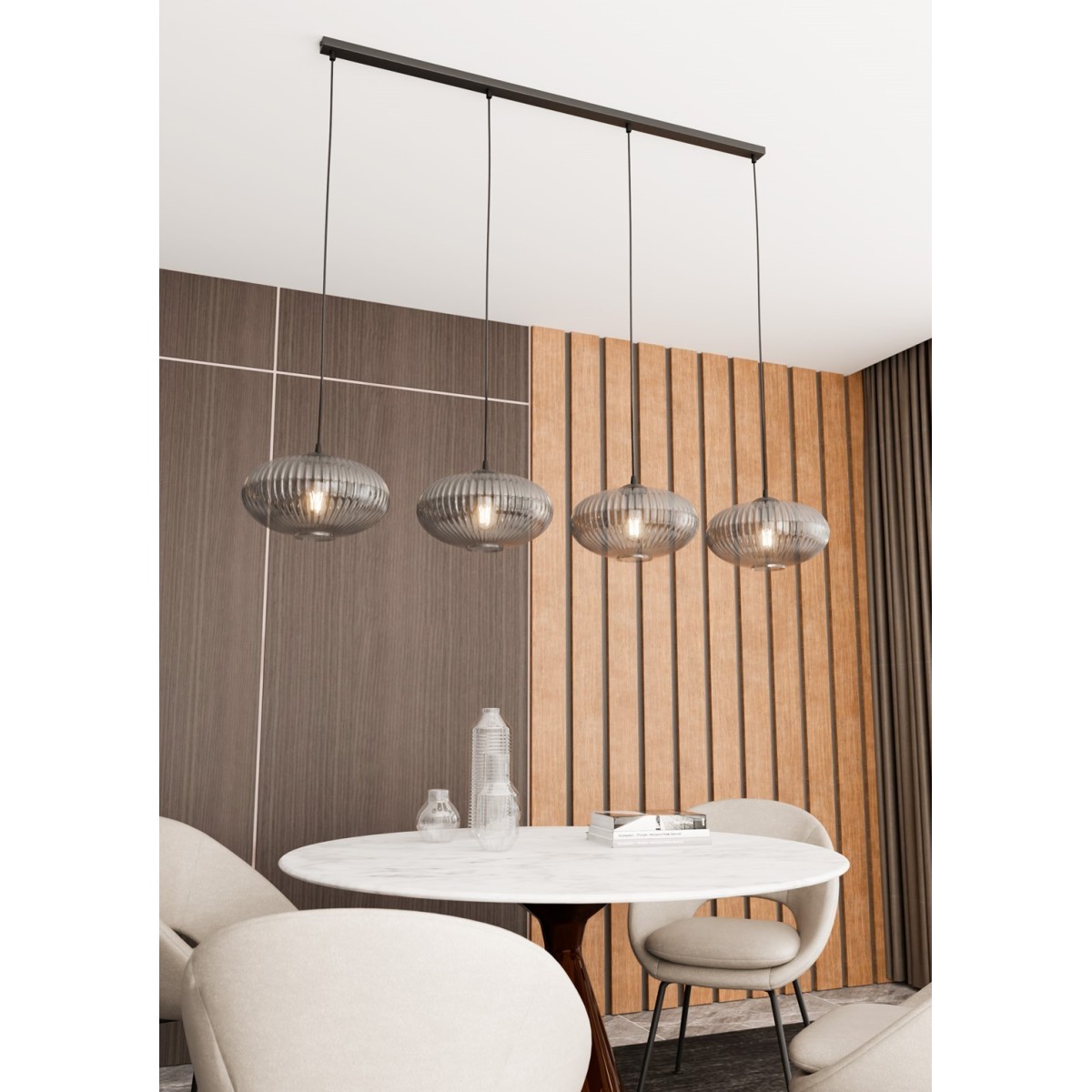 Emibig COCO 4 BL GRAFIT EM1377/4 kolor czarny z kategorii lampy wiszące