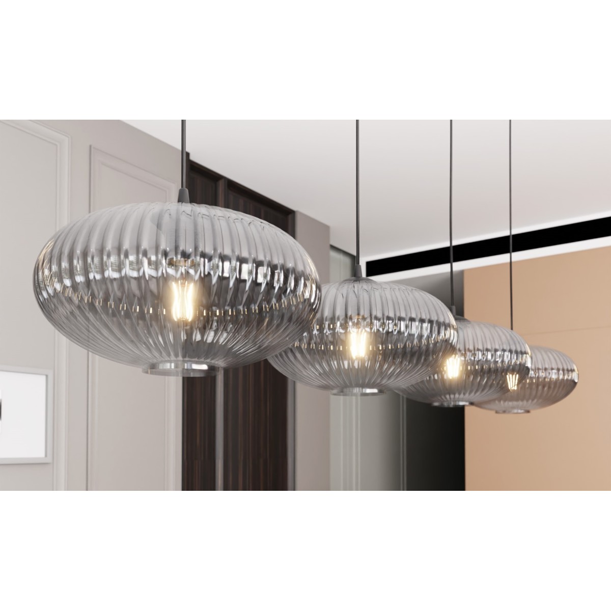 Emibig COCO 4 BL GRAFIT EM1377/4 kolor czarny z kategorii lampy wiszące