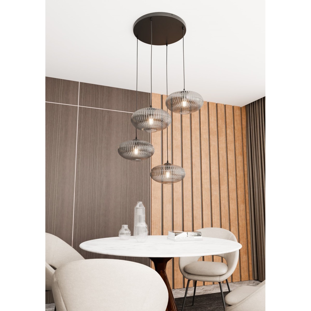 Emibig COCO 4 BL PREM GRAFIT EM1377/4PREM kolor czarny z kategorii lampy wiszące