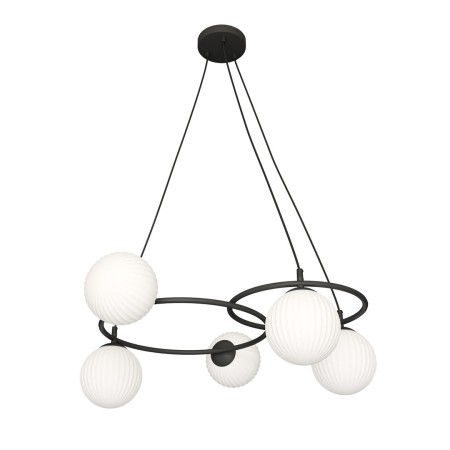 Emibig LIBRA 5 BL OPAL EM1379/5 kolor czarny z kategorii lampy sufitowe