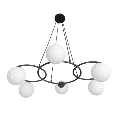 Emibig LIBRA 6 BL OPAL EM1379/6 kolor czarny z kategorii lampy sufitowe