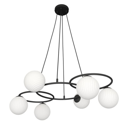 Emibig LIBRA 6 BL OPAL EM1379/6 kolor czarny z kategorii lampy sufitowe